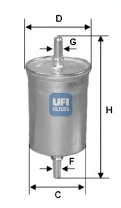 31.722.00 UFI Паливний фільтр