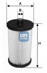 26.012.00 UFI Фильтр топливный VW CRAFTER 2.5 TDI 06- (OE) (пр-во UFI)