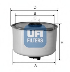 24.454.00 UFI Паливний фільтр