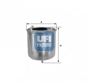 24.127.00 UFI Фильтр топливный PSA 1.6 HDI 10- (пр-во UFI)