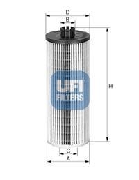 25.185.00 UFI Фильтр масляный BMW X1 1.6-2.8 15-, MINI COOPER 1.5-2.0 13- (пр-во UFI)