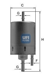 31.831.00 UFI Фільтр паливний