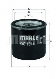 OC1014 MAHLE Масляний фільтр