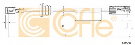 S20003 COFLE Трос спiдометра