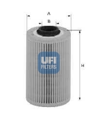 26.018.00 UFI Фильтр топливный VOLVO S60, S80 2.4 01- (пр-во UFI)