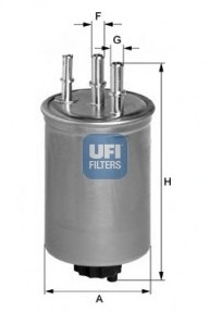 24.445.00 UFI Фильтр топливный FORD FOCUS 1.8-2.0 TDCI 01- (пр-во UFI)