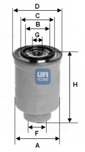 24.375.00 UFI Фільтр паливний