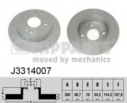 J3314007 Nipparts  Гальмiвний диск