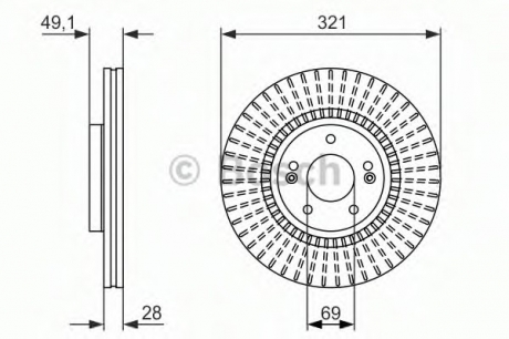 0 986 479 786 Bosch Диск гальмівний