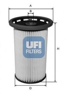 26.038.00 UFI Фильтр топливный VAG 1.6-2.0 TDI 12- (OE) (пр-во UFI)