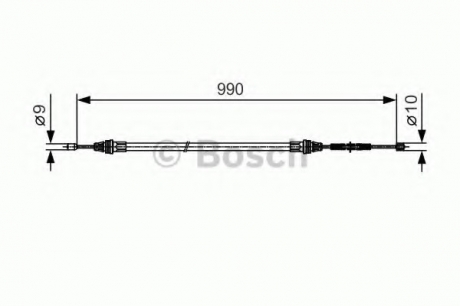 1 987 477 751 Bosch Гальмівний трос