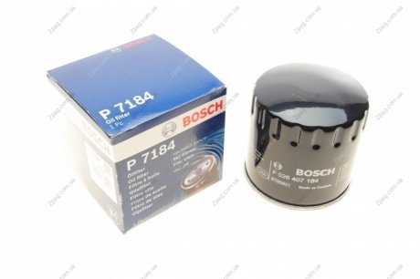 F026407184 Bosch Фильтр масляный NISSAN NAVARA 3.0 DCI 10-, RENAULT MEGANE III 1.9 DCI 08-(пр-во BOSCH)