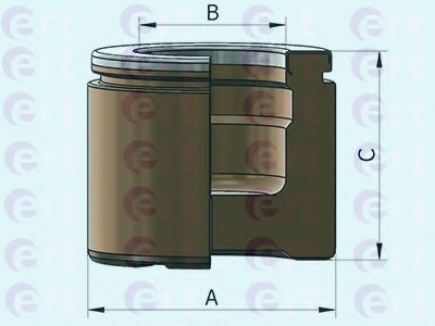 151201-C ERT Поршень переднього гальм. супорта D025364 (вир-во ERT)