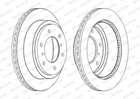 DDF1385C Ferodo Диск гальмівний