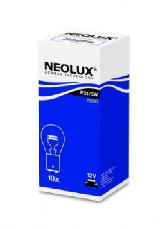 N380 NEOLUX Лампа допоміжн. освітлення P21/5W 12V 21/5W BAY15d (вир-во Neolux)