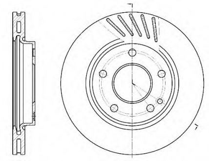 6527.10 REMSA Диск тормозной MERCEDES A-CLASS (W168) передн. (пр-во Remsa)