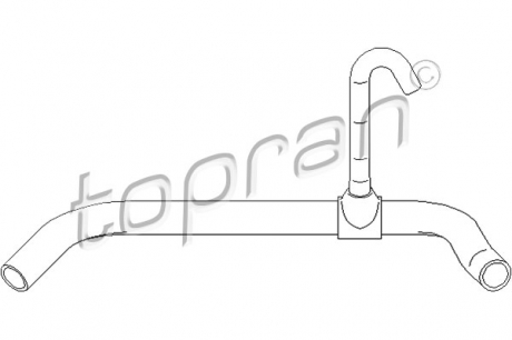 111799 Topran  Шланг радіатора (система охолодження)