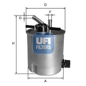 55.394.00 UFI Паливний фільтр