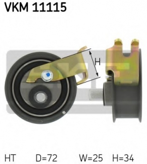 VKM 11115 SKF Ролик модуля натягувача ременя