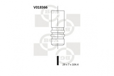 V018366 BGA  Клапан двигуна