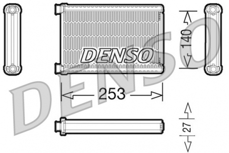 DRR05005 Denso Радіатор пічки