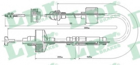 C0309C LPR Трос зчеплення