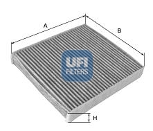 54.245.00 UFI Фільтр салону вугільний