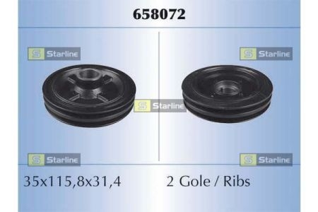 RS 658072 Starline Шків ременя