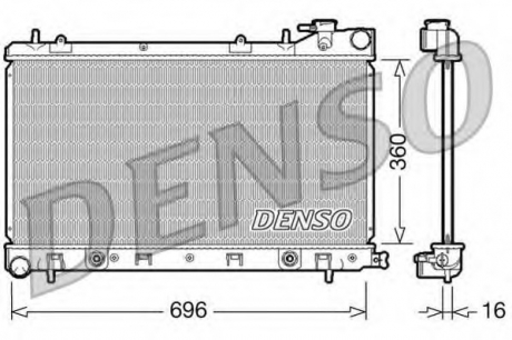 DRM36002 Denso Конденсер