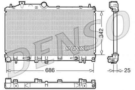 DRM36005 Denso Конденсер