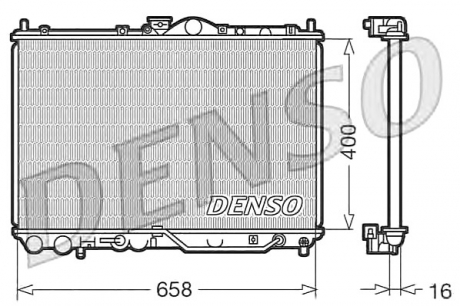 DRM45011 Denso Радіатор охолоджування