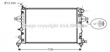 OLA 2362 AVA Cooling Systems Радиатор Astra -H 1.4i / 1.8i 02/04- (AVA)