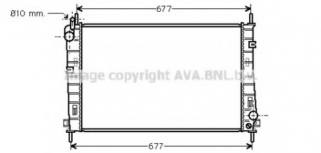 FDA 2335 AVA Cooling Systems Радіатор MONDEO3 18/20 MT +-AC 00- (Ava)