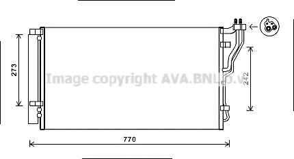 HYA 5246D AVA Cooling Systems Радіатор кодиціонера