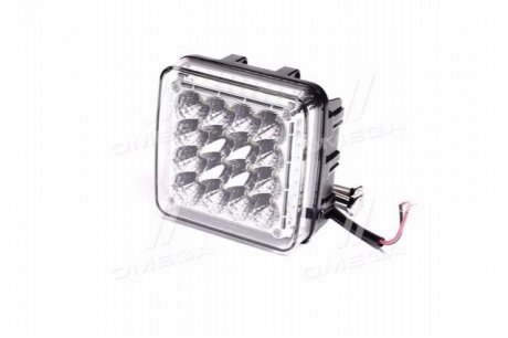 453701085 JUBANA Фара LED квадр. 48W, 52 лампи, 110*107*61мм, 7500Lm гібридний промінь, 12/24V, 6000K (LITLEDA, JUBAN