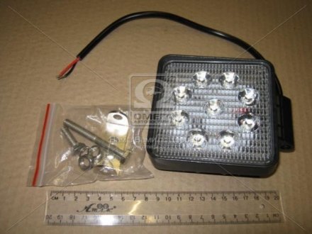 453701039/453701037 JUBANA Фара LED квадратна 27W, 9 ламп, 110*164мм, вузький промінь 12/24V 6000K (LITLEDA, JUBANA)