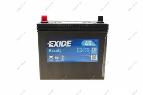 EB455 Exide Аккумулятор 45Ah-12v Exide EXCELL(234х127х220),L,EN330 Азия тонк.клеммы