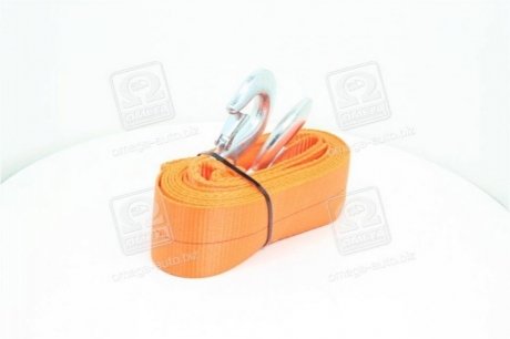 DK46-PE850 Дорожная Карта Трос буксировочный 8т. 75мм. 5м. С-крюк, Polyester, оранжевый, <ДК>