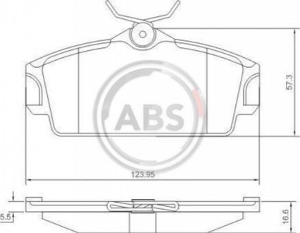 37046 A.B.S  Колодка торм. диск. NISSAN ALMERA/PRIMERA передн. (пр-во ABS)