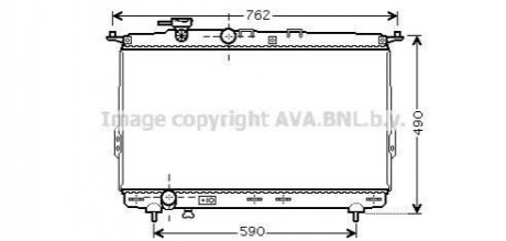 HY2106 AVA Cooling Systems Радиатор охлаждения HYUNDAI SONATA IV (EF) (98-) (пр-во AVA)