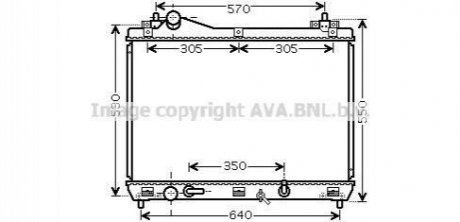 SZ2105 AVA Cooling Systems Радиатор охлаждения SUZUKI Grand Vitara II (JT) (пр-во AVA)