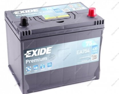 EA754 Exide Аккумулятор 75Ah-12v Exide PREMIUM (267х172х220),R,EN630