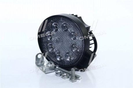 DK B2-24W-A FL Дорожная Карта Фара LED кругла 24W, 8 ламп, 110 * 128мм, широкий промінь <ДК>
