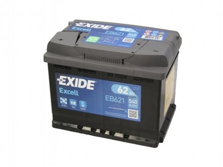 EB621 Exide Аккумулятор 62Ah-12v Exide EXCELL(242х175х190),L,EN540