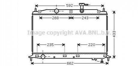 HY2188 AVA Cooling Systems Радіатор охолодження HYUNDAI ACCENT 05-(вир-во AVA)