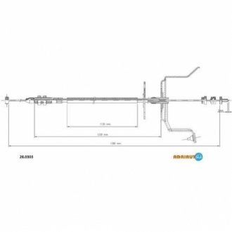28.0303 ADRIAUTO Трос акселератора NISSAN PRIMERA(пр-во Adriauto)