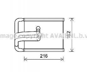 HYA6254 AVA Cooling Systems Радиатор отопителя HYUNDAI TUCSON (пр-во AVA)