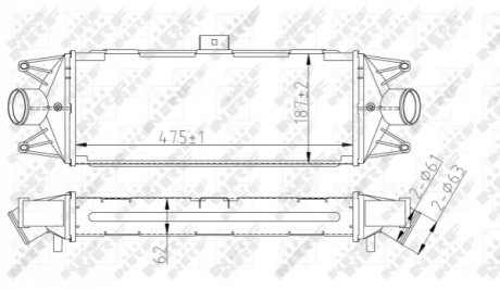 30879 NRF Радіатор інтеркулера