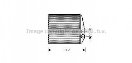 OLA6354 AVA Cooling Systems Радиатор отопителя OPEL (пр-во AVA)