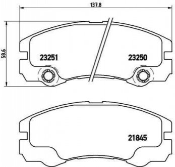 P59033 Brembo Гальмівні колодки дискові